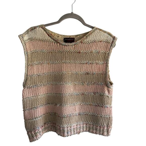 Thoroughbreds by Pronto Knit Sweater Vest Vintage Preppy Academia size Small - Picture 2 of 8